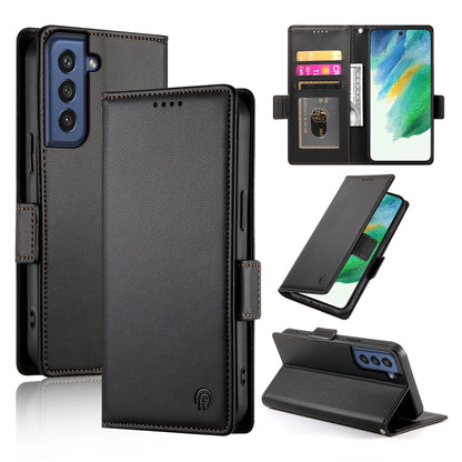Samsung Galaxy S21 FE 5G Magnetic Leather Wallet Case with Card Slots, Stand Function & Full Protection