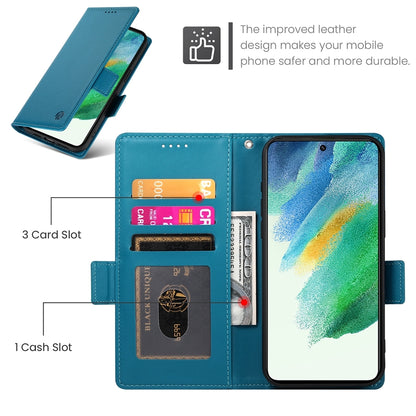 Samsung Galaxy S21 FE 5G Magnetic Leather Wallet Case with Card Slots, Stand Function & Full Protection