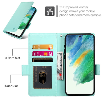 Samsung Galaxy S21 FE 5G Magnetic Leather Wallet Case with Card Slots, Stand Function & Full Protection