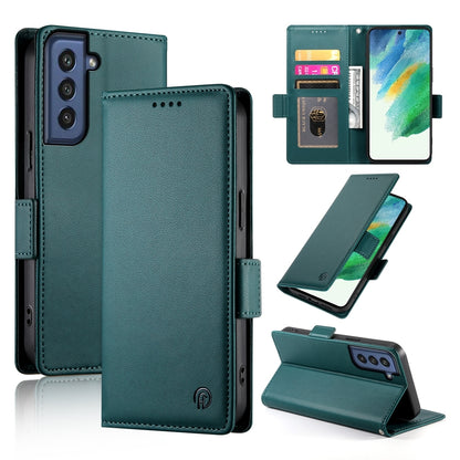 Samsung Galaxy S21 FE 5G Magnetic Leather Wallet Case with Card Slots, Stand Function & Full Protection
