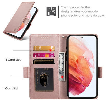 Samsung Galaxy S21 5G Magnetic Leather Wallet Case with Card Slots, Stand Function & Full Protection