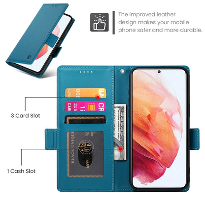 Samsung Galaxy S21 5G Magnetic Leather Wallet Case with Card Slots, Stand Function & Full Protection