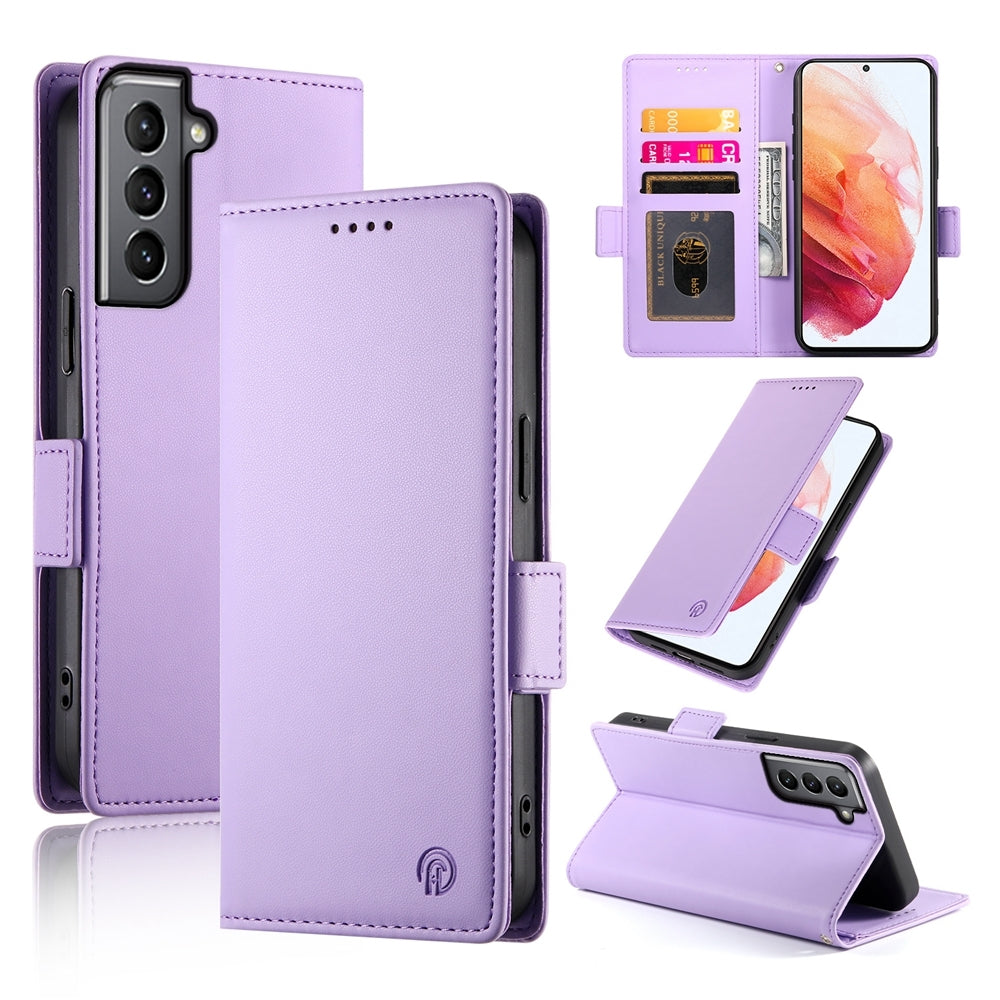 Samsung Galaxy S21 5G Magnetic Leather Wallet Case with Card Slots, Stand Function & Full Protection