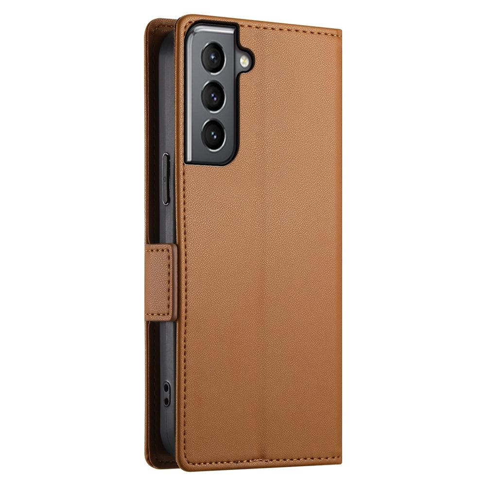 Samsung Galaxy S21 5G Magnetic Leather Wallet Case with Card Slots, Stand Function & Full Protection