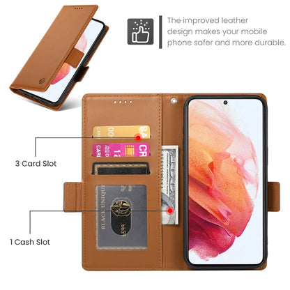 Samsung Galaxy S21 5G Magnetic Leather Wallet Case with Card Slots, Stand Function & Full Protection