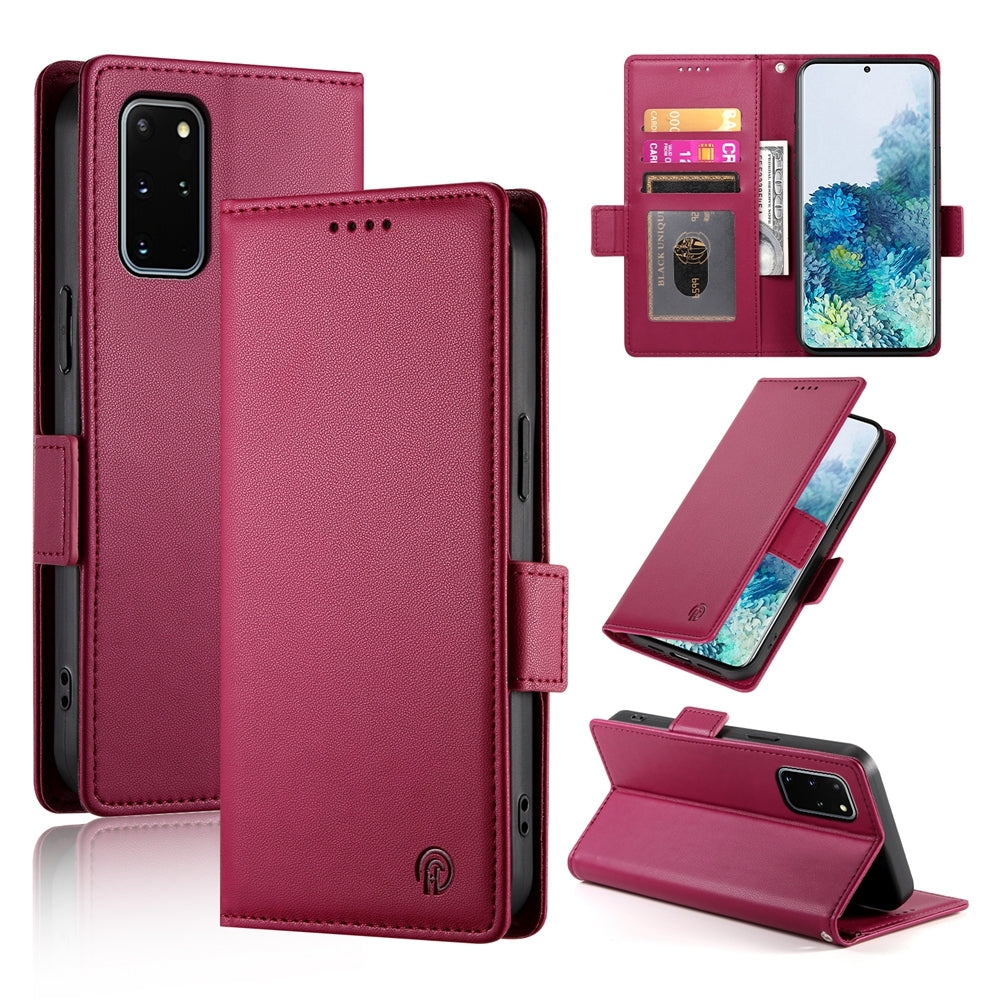 Samsung Galaxy S20+ 5G Magnetic Leather Wallet Case with Card Slots, Stand Function & Full Protection