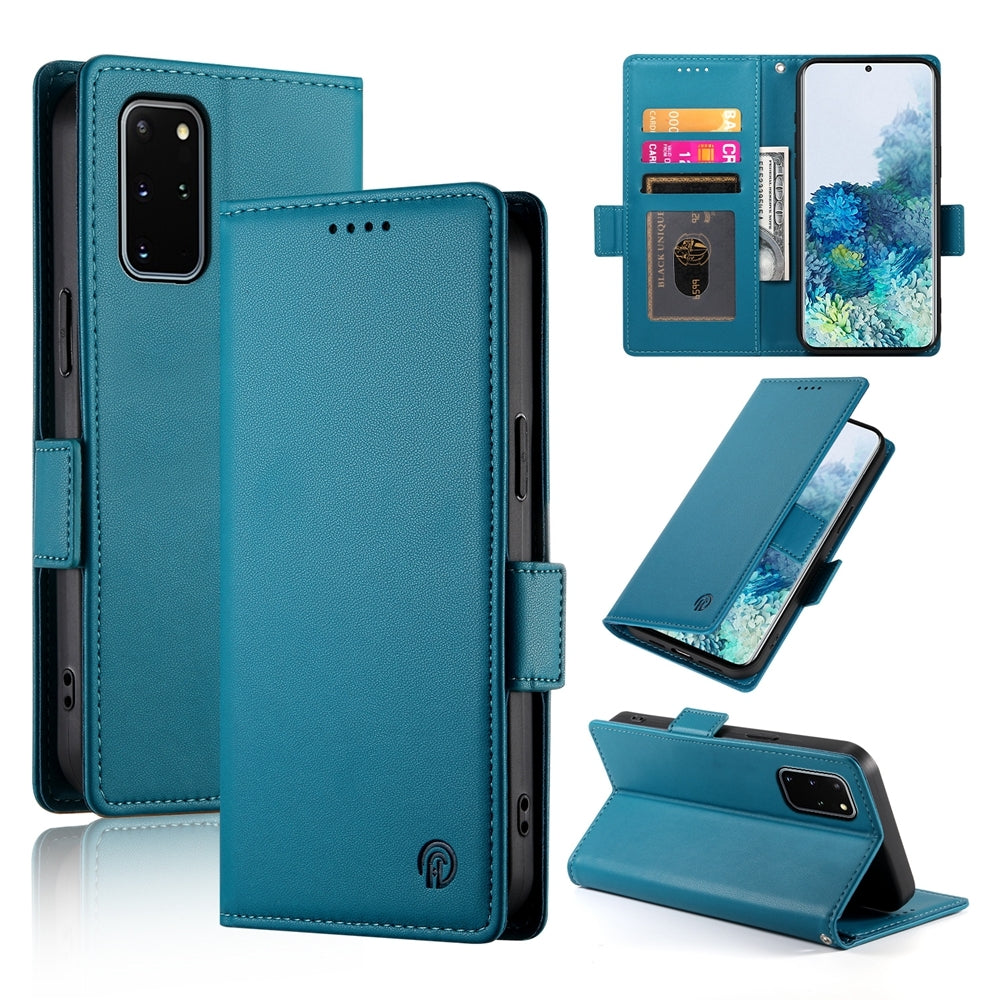 Samsung Galaxy S20+ 5G Magnetic Leather Wallet Case with Card Slots, Stand Function & Full Protection
