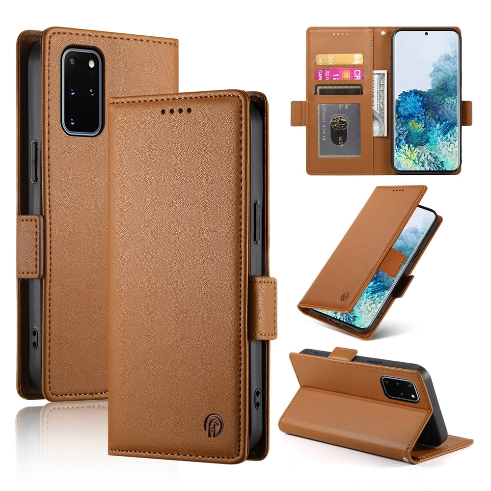 Samsung Galaxy S20+ 5G Magnetic Leather Wallet Case with Card Slots, Stand Function & Full Protection