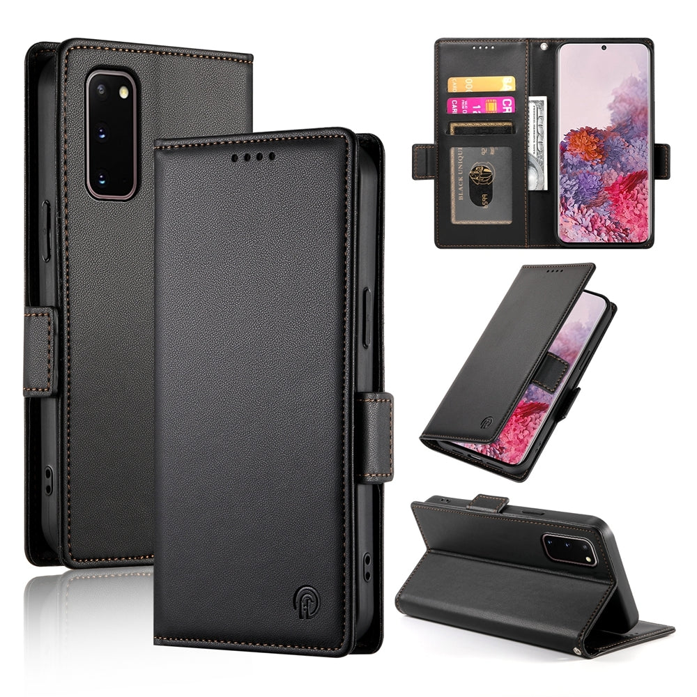 Samsung Galaxy S20 5G Magnetic Leather Wallet Case with Card Slots, Stand Function & Full Protection