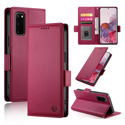 Samsung Galaxy S20 5G Magnetic Leather Wallet Case with Card Slots, Stand Function & Full Protection