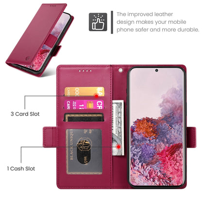 Samsung Galaxy S20 5G Magnetic Leather Wallet Case with Card Slots, Stand Function & Full Protection