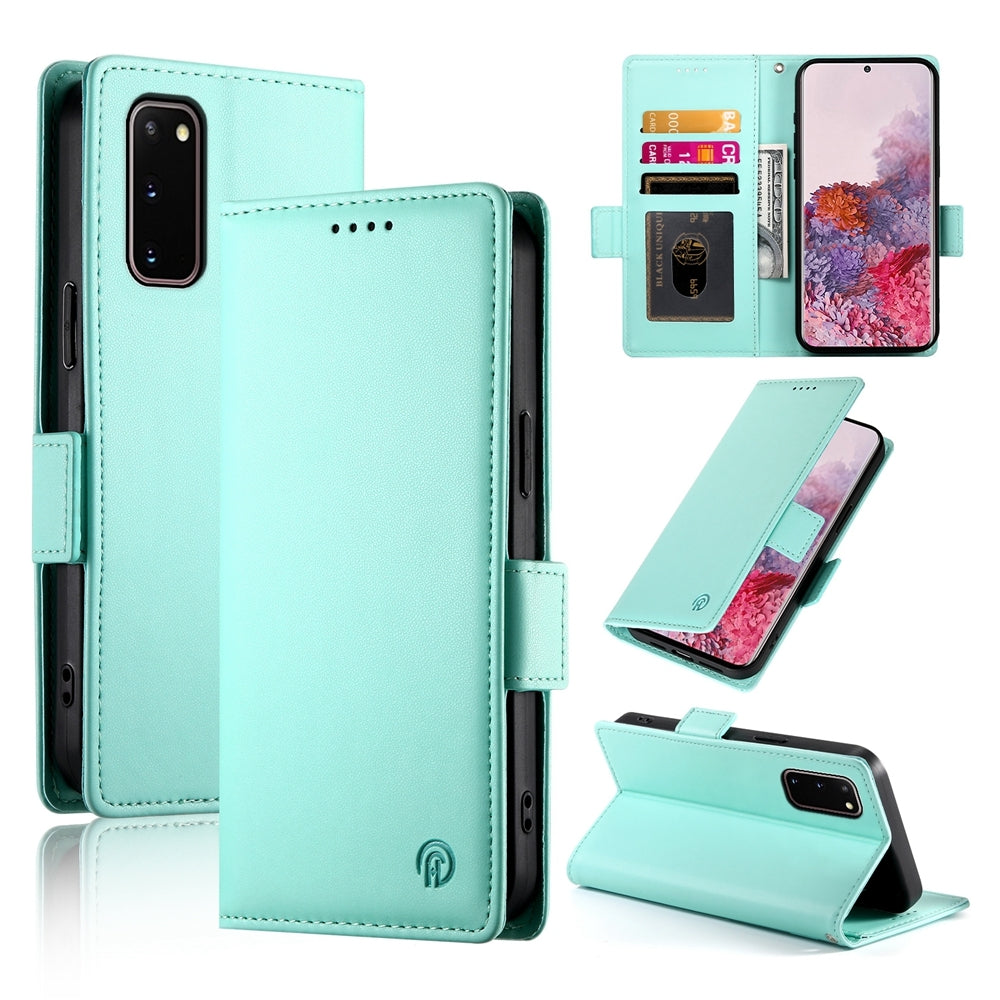 Samsung Galaxy S20 5G Magnetic Leather Wallet Case with Card Slots, Stand Function & Full Protection