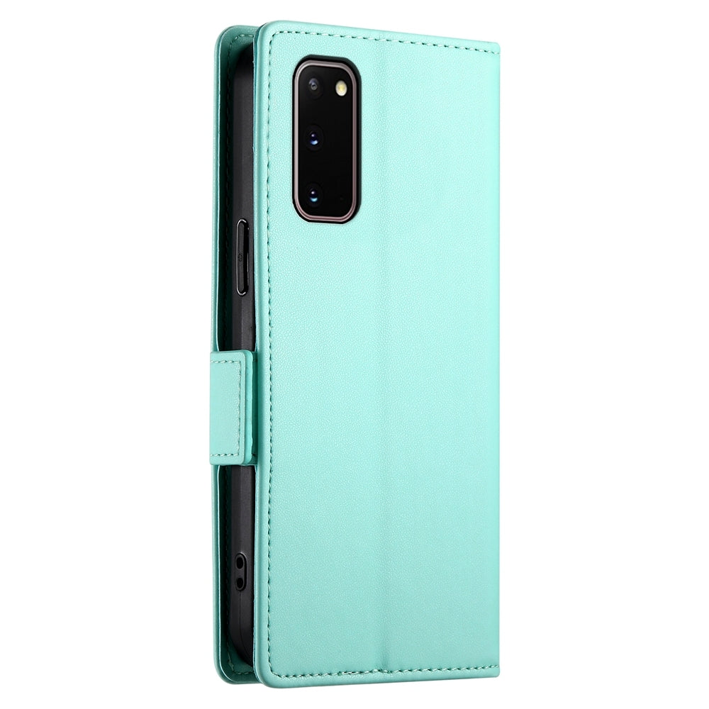 Samsung Galaxy S20 5G Magnetic Leather Wallet Case with Card Slots, Stand Function & Full Protection