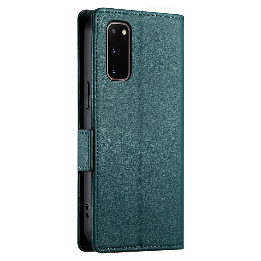 Samsung Galaxy S20 5G Magnetic Leather Wallet Case with Card Slots, Stand Function & Full Protection