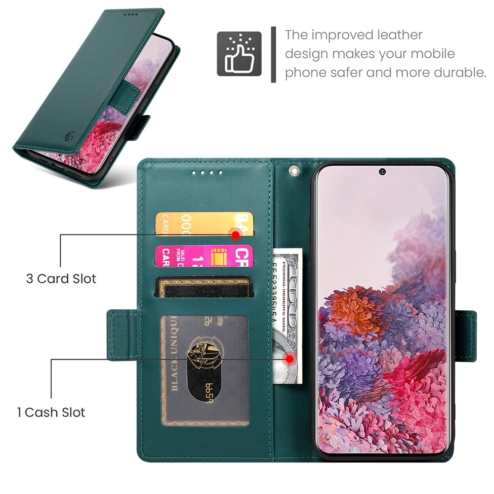 Samsung Galaxy S20 5G Magnetic Leather Wallet Case with Card Slots, Stand Function & Full Protection