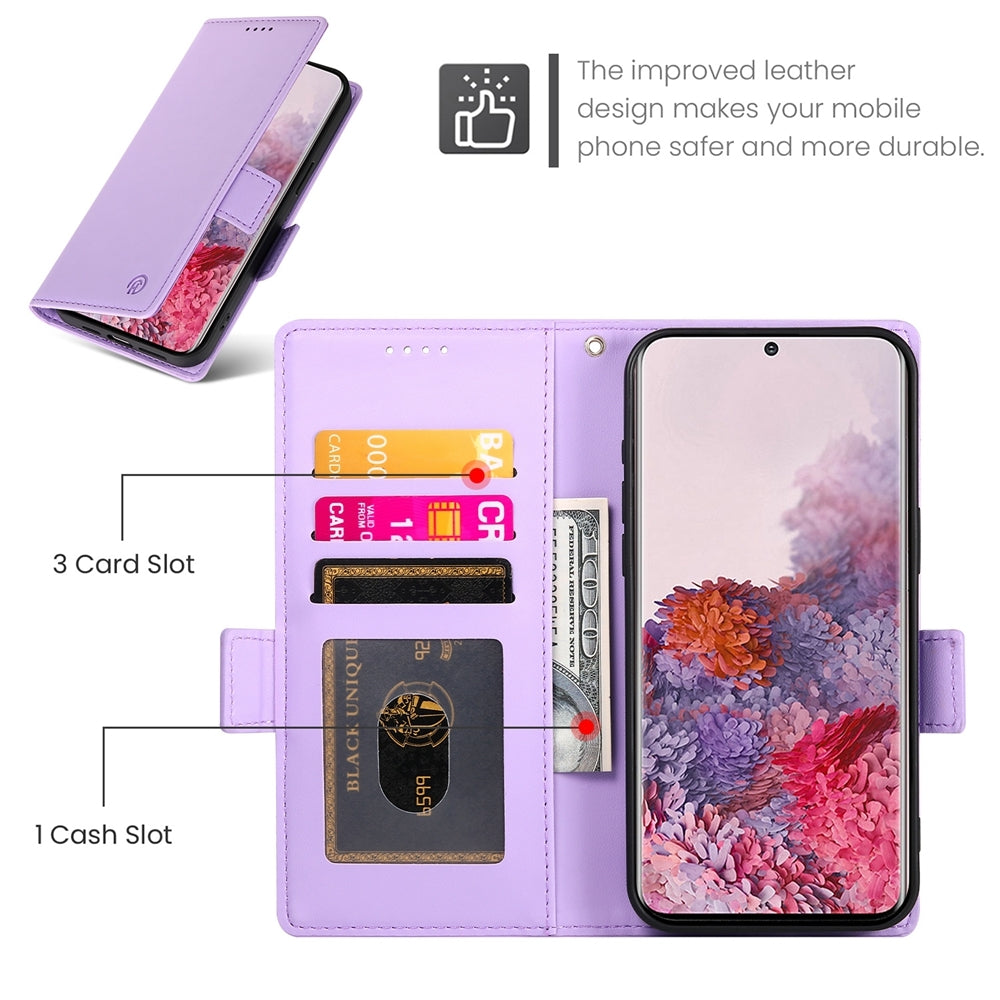 Samsung Galaxy S20 5G Magnetic Leather Wallet Case with Card Slots, Stand Function & Full Protection