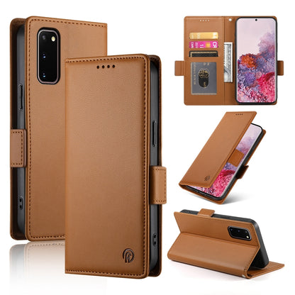 Samsung Galaxy S20 5G Magnetic Leather Wallet Case with Card Slots, Stand Function & Full Protection