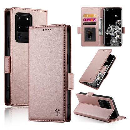 Samsung Galaxy S20 Ultra 5G Magnetic Leather Wallet Case with Card Slots, Stand Function & Full Protection