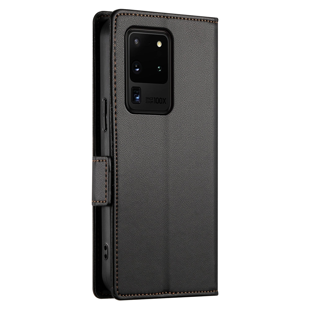 Samsung Galaxy S20 Ultra 5G Magnetic Leather Wallet Case with Card Slots, Stand Function & Full Protection