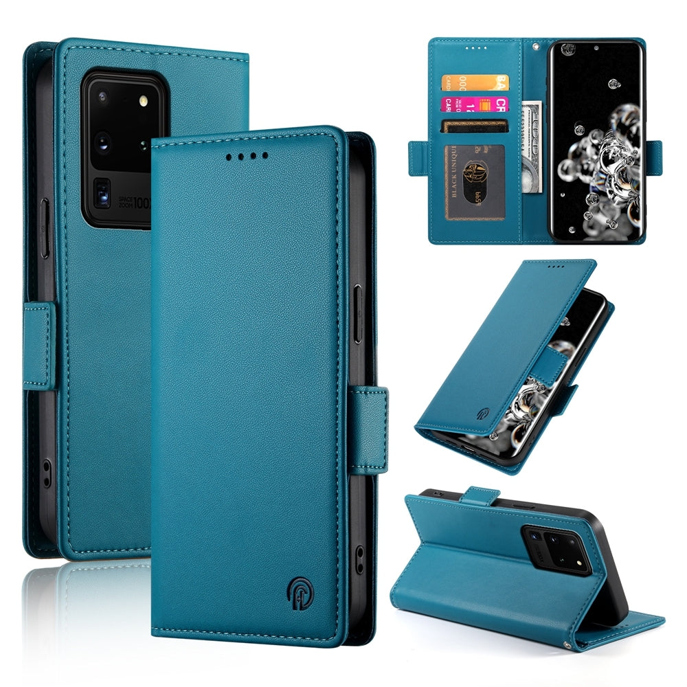 Samsung Galaxy S20 Ultra 5G Magnetic Leather Wallet Case with Card Slots, Stand Function & Full Protection