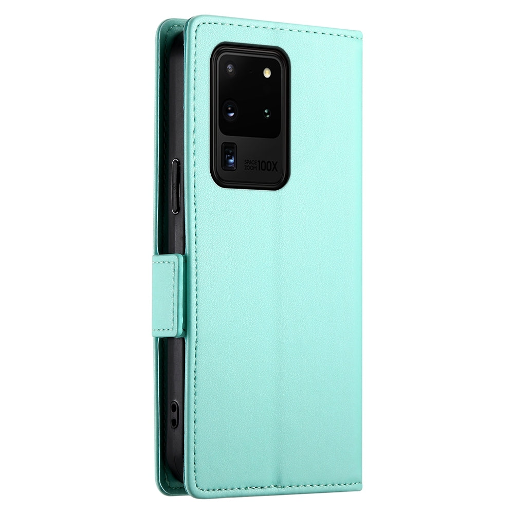 Samsung Galaxy S20 Ultra 5G Magnetic Leather Wallet Case with Card Slots, Stand Function & Full Protection