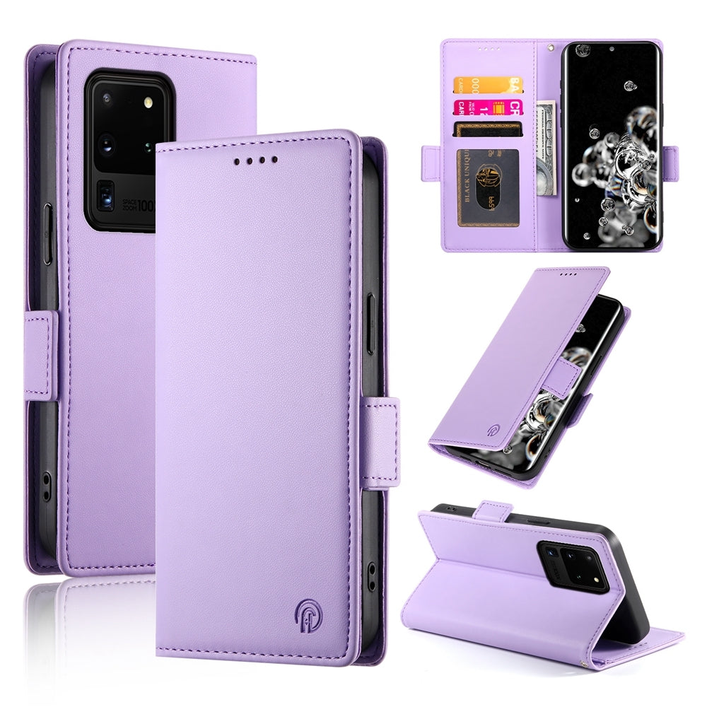 Samsung Galaxy S20 Ultra 5G Magnetic Leather Wallet Case with Card Slots, Stand Function & Full Protection