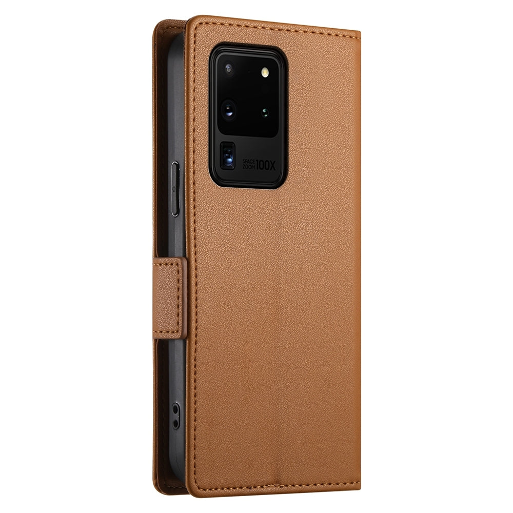 Samsung Galaxy S20 Ultra 5G Magnetic Leather Wallet Case with Card Slots, Stand Function & Full Protection