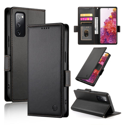 Samsung Galaxy S20 FE 5G Magnetic Leather Wallet Case with Card Slots, Stand Function & Full Protection