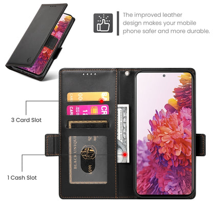 Samsung Galaxy S20 FE 5G Magnetic Leather Wallet Case with Card Slots, Stand Function & Full Protection