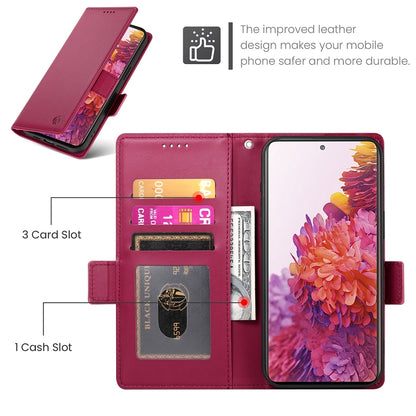Samsung Galaxy S20 FE 5G Magnetic Leather Wallet Case with Card Slots, Stand Function & Full Protection