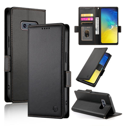 Samsung Galaxy S10e Magnetic Leather Wallet Case with Card Slots, Stand Function & Full Protection