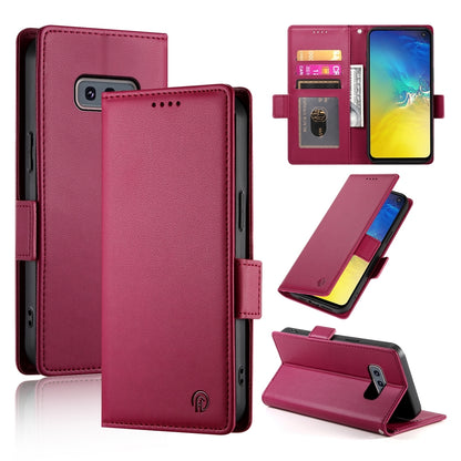 Samsung Galaxy S10e Magnetic Leather Wallet Case with Card Slots, Stand Function & Full Protection