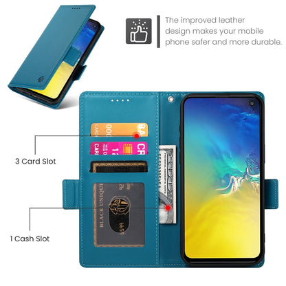Samsung Galaxy S10e Magnetic Leather Wallet Case with Card Slots, Stand Function & Full Protection