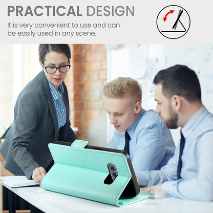 Samsung Galaxy S10e Magnetic Leather Wallet Case with Card Slots, Stand Function & Full Protection