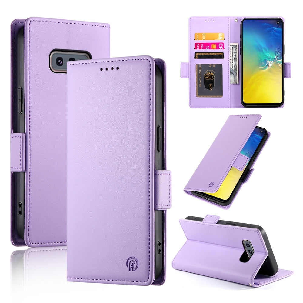 Samsung Galaxy S10e Magnetic Leather Wallet Case with Card Slots, Stand Function & Full Protection