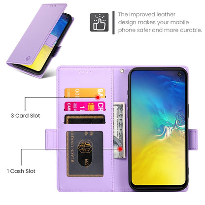 Samsung Galaxy S10e Magnetic Leather Wallet Case with Card Slots, Stand Function & Full Protection
