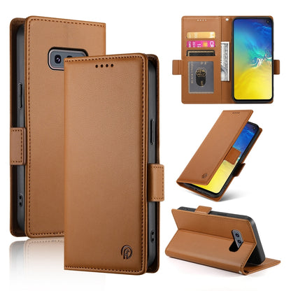 Samsung Galaxy S10e Magnetic Leather Wallet Case with Card Slots, Stand Function & Full Protection