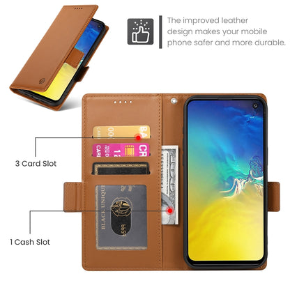 Samsung Galaxy S10e Magnetic Leather Wallet Case with Card Slots, Stand Function & Full Protection