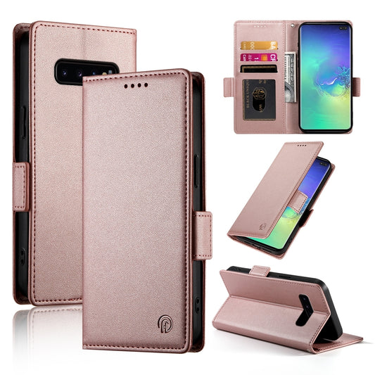Samsung Galaxy S10+ Magnetic Leather Wallet Case with Card Slots, Stand Function & Full Protection