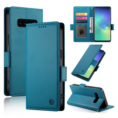 Samsung Galaxy S10+ Magnetic Leather Wallet Case with Card Slots, Stand Function & Full Protection