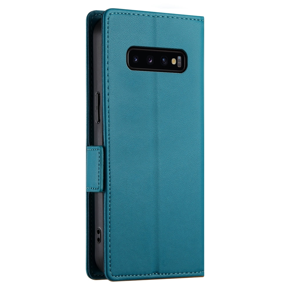 Samsung Galaxy S10+ Magnetic Leather Wallet Case with Card Slots, Stand Function & Full Protection