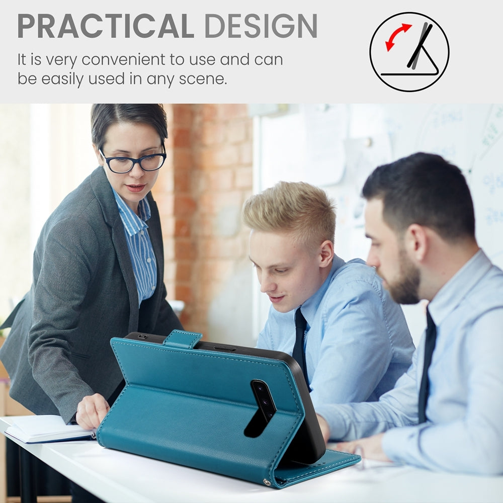 Samsung Galaxy S10+ Magnetic Leather Wallet Case with Card Slots, Stand Function & Full Protection