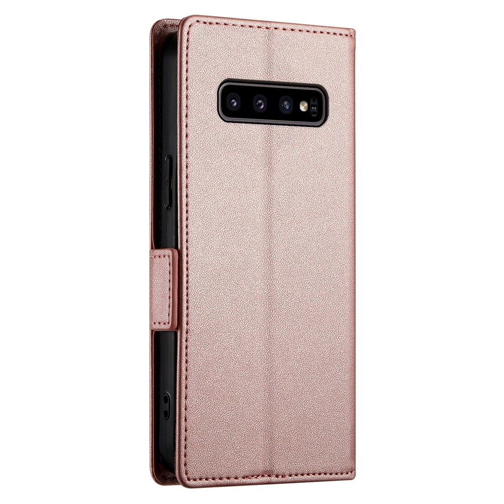 Samsung Galaxy S10 Magnetic Leather Wallet Case with Card Slots, Stand Function & Full Protection