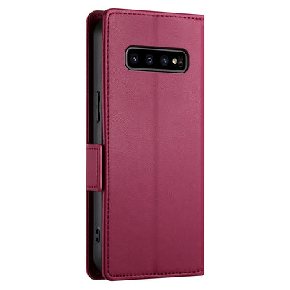 Samsung Galaxy S10 Magnetic Leather Wallet Case with Card Slots, Stand Function & Full Protection
