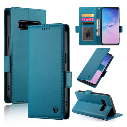 Samsung Galaxy S10 Magnetic Leather Wallet Case with Card Slots, Stand Function & Full Protection