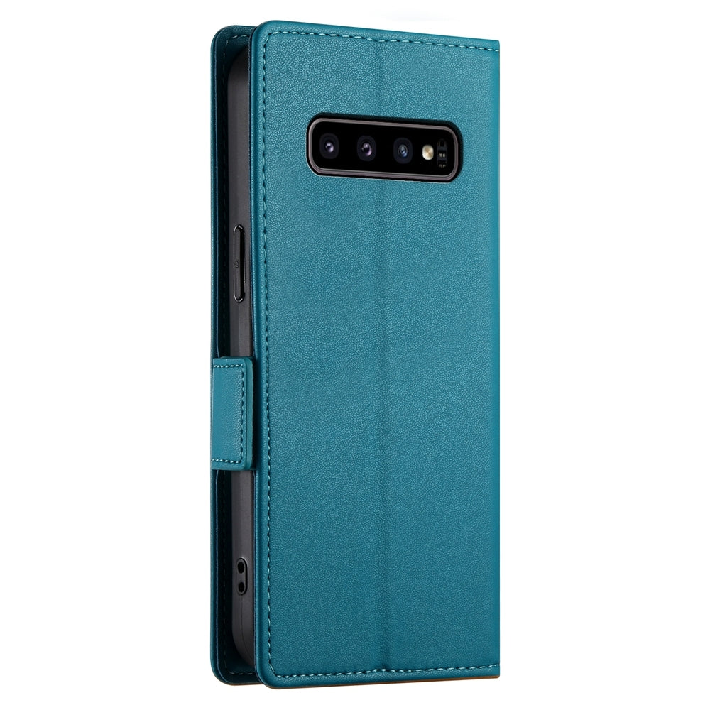 Samsung Galaxy S10 Magnetic Leather Wallet Case with Card Slots, Stand Function & Full Protection