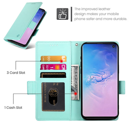 Samsung Galaxy S10 Magnetic Leather Wallet Case with Card Slots, Stand Function & Full Protection