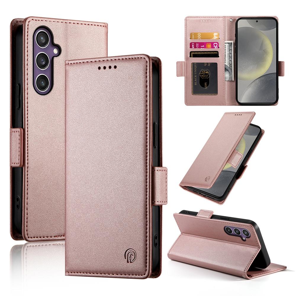 Samsung Galaxy S25 5G Magnetic Leather Wallet Case with Card Slots, Stand Function & Full Protection