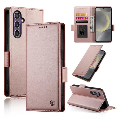 Samsung Galaxy S25 5G Magnetic Leather Wallet Case with Card Slots, Stand Function & Full Protection