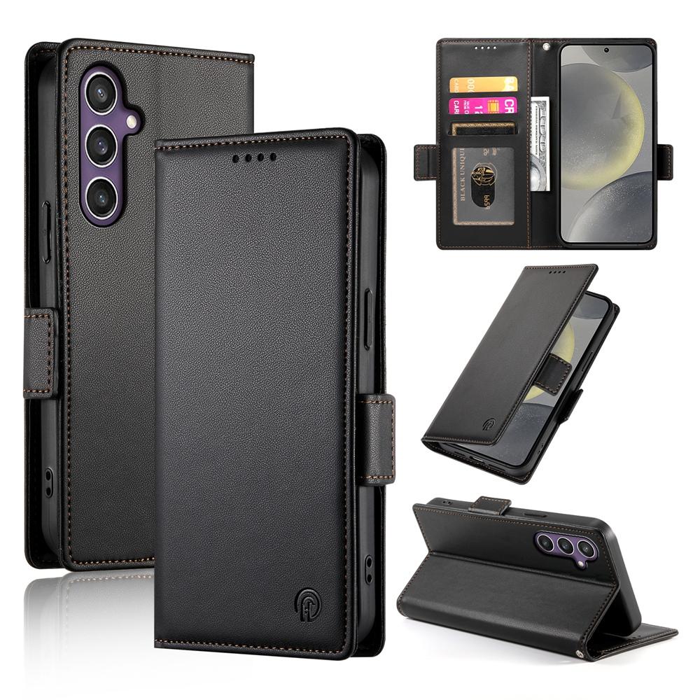 Samsung Galaxy S25 5G Magnetic Leather Wallet Case with Card Slots, Stand Function & Full Protection